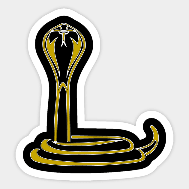 Funny Cobra Snake Sticker by GR-ART
